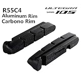 Tamaño: NO R55C4 Llanta de aluminio R55C4 Pastilla de freno de carretera de llanta de carbono DURA ACE ULTEGRA 105 R8000 6800 5800 R9100 6810 R8010 5810 Pastilla de freno, R55C4 Carbon 2 SET