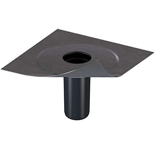 Flachdach Dachablauf Aufstockelement Lüfterunterteil DN 125 Bitumen-Anschluss