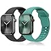 kompatibel mit günstig Kaufen-OULUOQI Original Sport Armband Kompatibel mit Apple Watch Armband 40mm 41mm 38mm 42mm 44mm 45mm 46mm 49mm, [2 Stück] Weiches Silikon Ersatz Armbänder für SE Ultra 2 iWatch Series 10 9 8 7 6 5 4 3 2 1