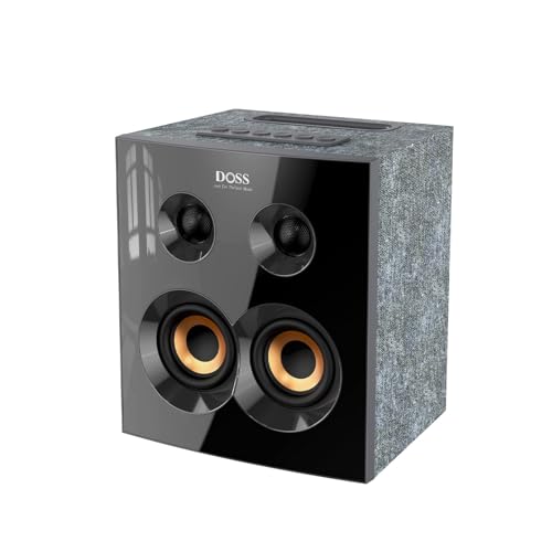 DOSS SoundBox H300 Bookshelf Bluetooth Speaker, 90W Stereo Sound with Extra Bass, Triple DSP Technology, 20H Playtime, Modern Look for Home, Ideal Christmas & White Elephant Gift for Adults, Dad, Men DOSS SoundBox H300 Bookshelf Bluetooth Speaker, 90W Stereo Sound with Extra Bass, Triple DSP Technology, 20H Playtime, Modern Look for Home, Ideal Christmas & White Elephant Gift for Adults, Dad, Men
