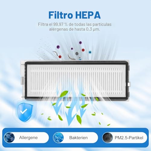 Miniatura 6 de 25 Accesorios Para Robot Aspirador Roborock Qrevo Pro Qrevo S Qrevo Maxv, 1 Cepillo Principal, 6 Bolsas De Polvo, 6 Almohadillas De Limpieza, 4 Filtros Hepa, 6 Cepillos Laterales, 1 Cepillo De