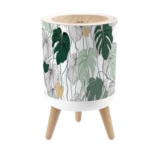 Caneca de Basura Redonda con Tapa y Presión 7L