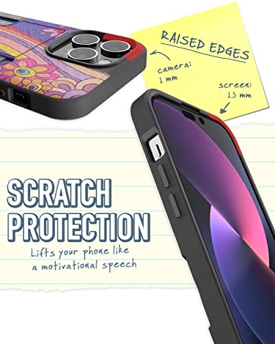 Image of Smartish iPhone 14 Pro Max Wallet Case - Wallet Slayer Vol. 2 [Slim /Protective] Credit Card Holder w /Kickstand Drop Tested Hidden Card Slot Compatible w /Apple iPhone 14 Pro Max - Groovy, Baby