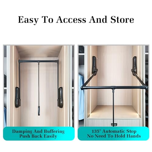 Placard tampon réglable suspendu pour simplifier votre dressing - 7