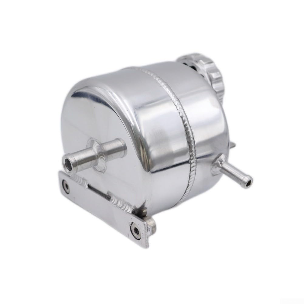 Kühlmittel-Ausgleichsbehälter, mit Kappe für BMW für Mini R52 R53, Aluminiumlegierungsbehälter, Header Überlaufwassertank für Motorkühlung (schwarz)