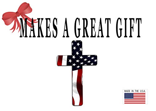 Rogue River Tactical Red White Blue Cross Decal Sticker American Flag Usa Large Inch Patriotic Decal Auto Bumper Sticker Vinyl Car Truck Rv Suv Boat Window #TOP4