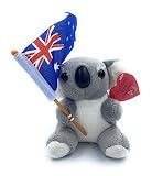 Aeisage Small Koala Stuffed Animal - 4" Plush Bear with Flag - Super Soft Australian Souvenir Gift