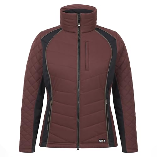 Image of Kerrits Women's Stablemate Quilted Equestrian Jacket - Durable, Stylish, Lightly Insulated Barn Coat with Stretch Panels