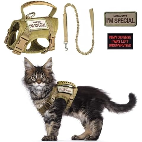 Tactical Cat Harness & Leash Set by SEZDEKI Cover