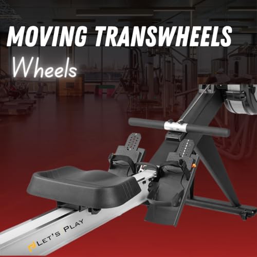 Image of LET'S PLAY LP-CONCEPT2 Commercial Air Rowing Machine for Home Gym Full Body Workout, Fitness Rower Machine with Multi Level Resistance for Cardio & Strength Training