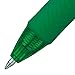 Pentel Energel X Retractable Liquid Gel Roller, 0.7mm Medium Point Size, Green Ink, Box Of 12