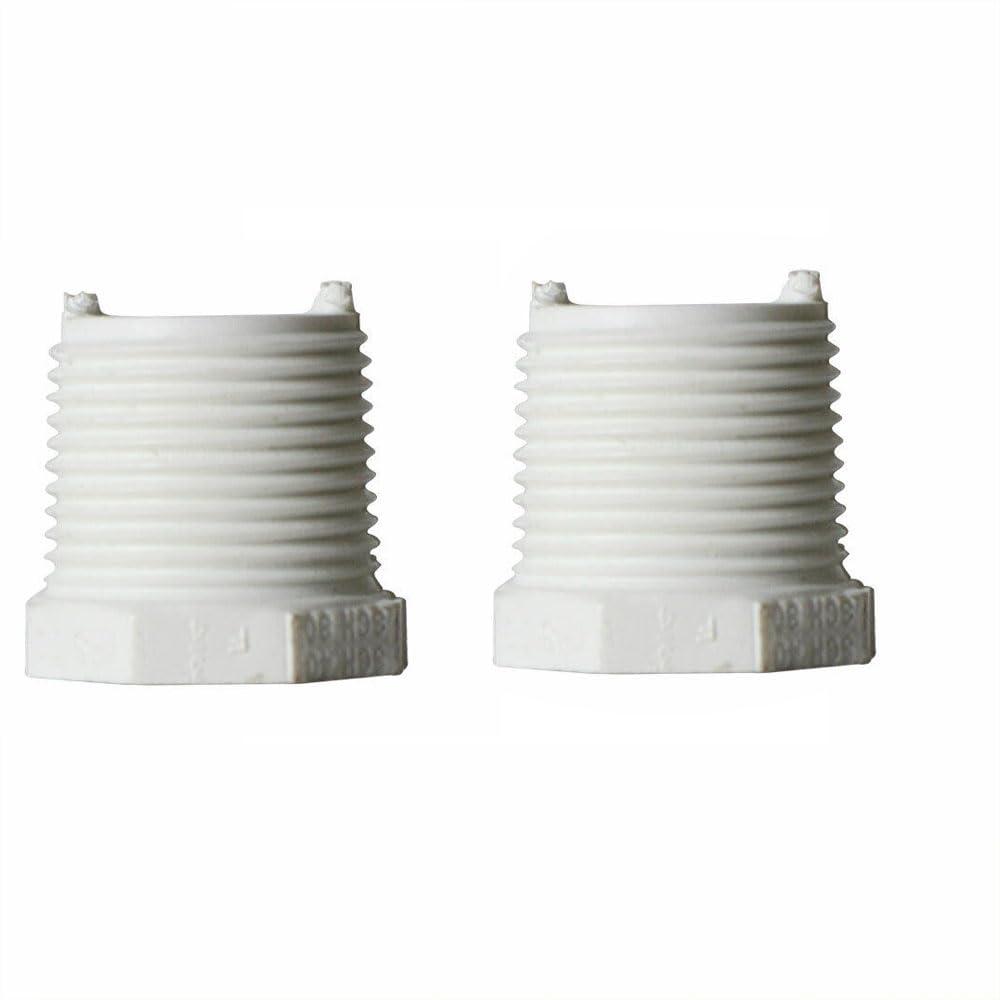 GULUANT 2 Pack Replacement 3/4 Inch x 3/8 Inch Threaded x Threaded PVC Bushing Sch 40 for Primex 88209