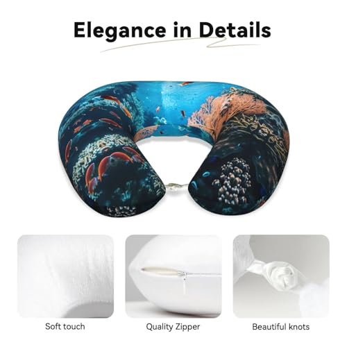 Almohada de espuma viscoelástica ajustable para viaje miniatura 4