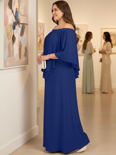 Image of KOH KOH Womens Strapless Off Shoulder Flattering Cocktail Maxi Dress Gown
