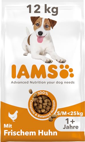 IAMS Hundefutter trocken mit Huhn - Trockenfutter für Erwachsene Hunde ab 1 Jahr, geeignet für...