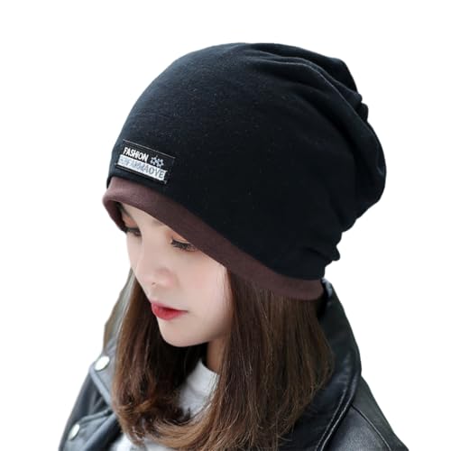 KIXZSAZ Passende weiche Strahlenschutzkappe für kaltes Wetter, Acrylfasern, elektromagnetische Wellenstrahlung, Hut, Kopfbedeckung, Mütze, Schwarz