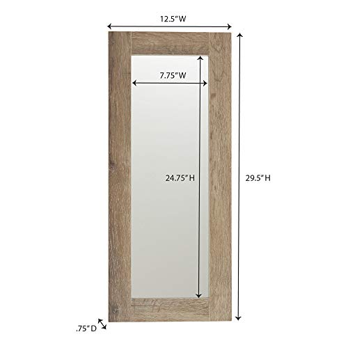 Household Essentials 8078-1 Ashwood Rectangular Wall Mirror #TOP1