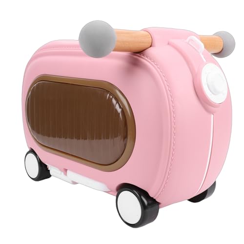 Valise à roulettes pour tout-petits 20L rose avec lumières et musique