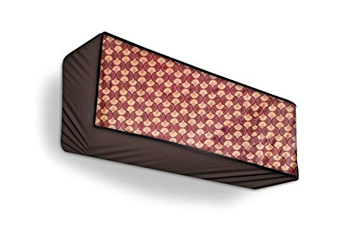 Image of Stylista Split ac Cover for Indoor and Outdoor Unit of 2 ton ac Waterproof and dustproof Brown Ogee Pattern
