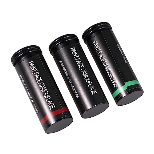 Lurrose 9pièces Peinture Camouflage pour Visage Stick De Maquillage CS pour Hommes Et Femmes Noir Marron Vert