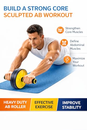 Image of SUREFIT Double Spring Tummy Trimmer, Resistance Toning Tube, Ab Roller & Push-Up Bar 4-in-1 Home Gym Combo Full Body Fitness Kit for Men & Women | Black (Maroon)