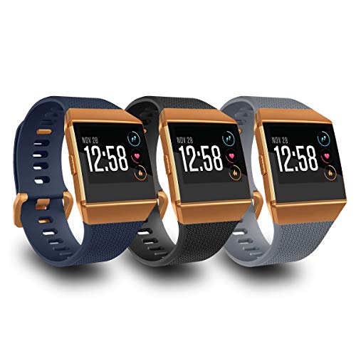Image of AIUNIT Compatible Ionic Bands for Men Women Teens Kids Large Small, Strap Sport Accessory Wristband Design for Ionic Smart Watch