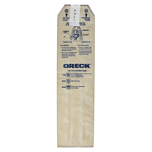 Oreck Genuine Odor Fighting HEPA Vacuum Cleaner Bags for Magnesium Upright, Pack of 6, LWPK6OH, Tan