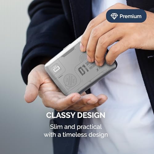 Image of OGON -DESIGNS- Aluminum Card Holder Wallet, RFID Protection. Model : OSLO | Durable & secure metal clasp. One-hand opening with instant card access. Holds up to 10 cards & bills.