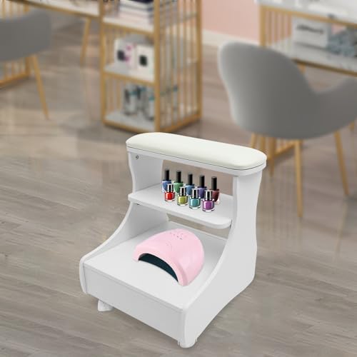 Taburete spa de pies con ruedas para pedicure manicuría miniatura 5