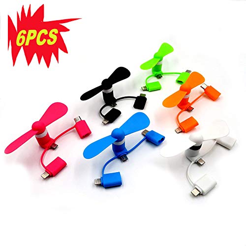 Portable 3 in 1 Mini USB Fan Cell Phone Fan Powerfull Hanldheld Mini