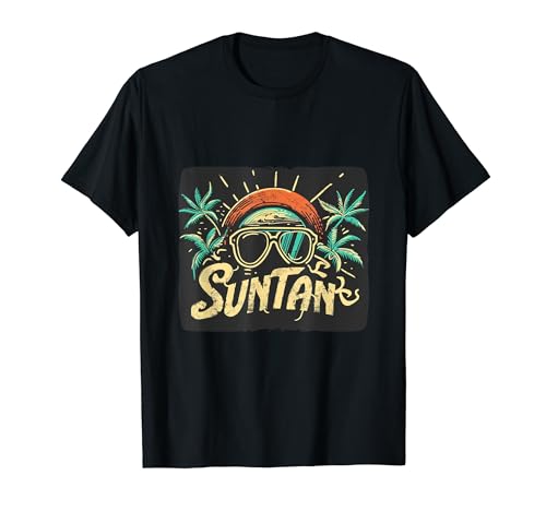 Gafas de sol y disfraz de bronceado Camiseta