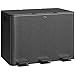 HOMCOM Bidone Spazzatura a 3 Sezioni da 20L a Pedale con 2 Coperchi a Chiusura Silenziosa, Cestino Immondizia in Acciaio Inox e PP, 61.9x36.6x56.7 cm, Nero immagine
