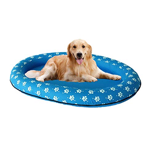 Xiuganpo PVC Pipe Inflatable Dog Pool Float Boat, Folding Pet Swimming Pool Raft for Small Large Dogs 140 * 96cm