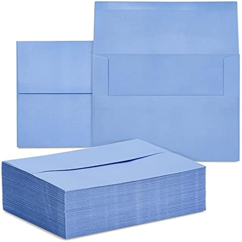 96 Pack Light Blue A7 Invitation Envelopes Cover