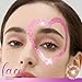 Teenitor Face Glitter, 2pcs Pink Body Glitter Gel, 20g/0.7oz Makeup Glitter for Face, Body, Eye, Hair Glitter Gel, Pink Glitter Gel for Face & Body - 2 Sizes, Festival Glitter Gel