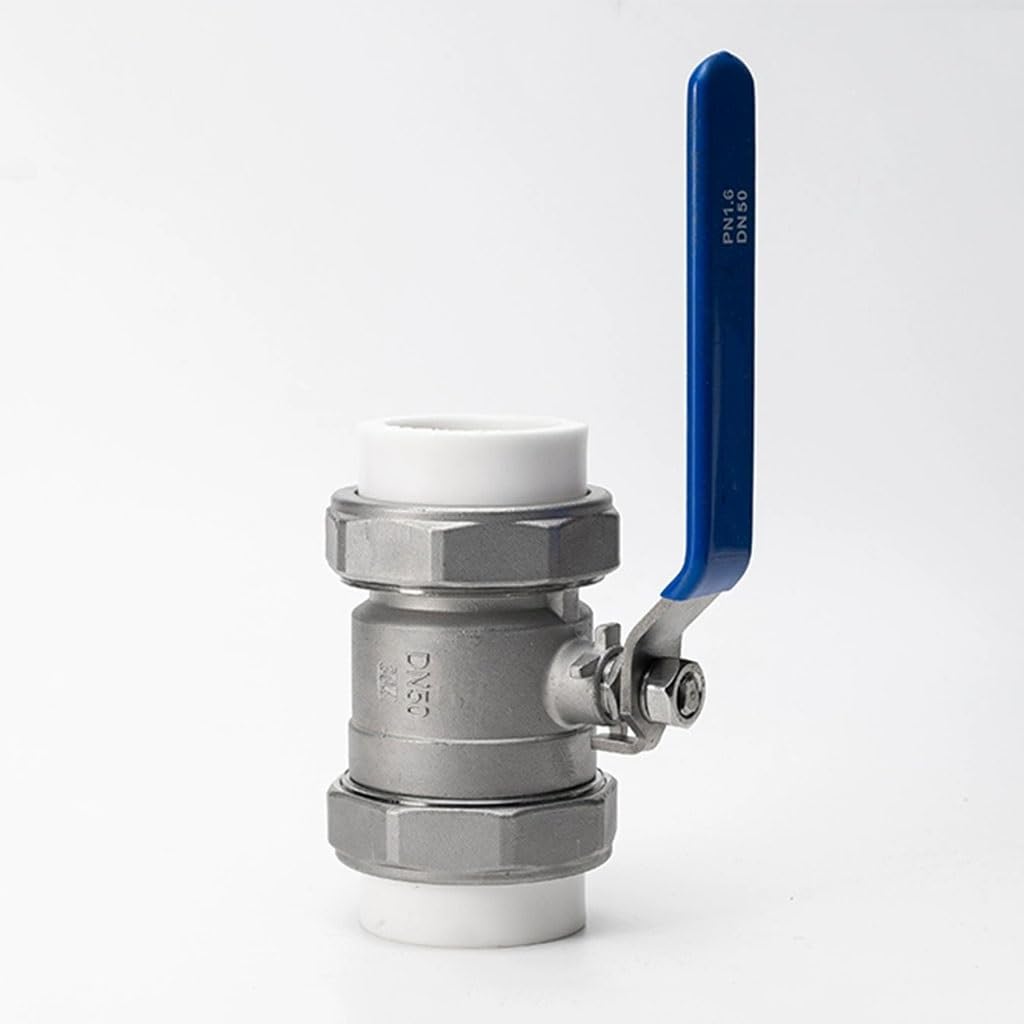 valvola a sfera, valvola a sfera in acciaio inox, Valvola a sfera a doppia unione PPR in acciaio inossidabile 304, 3/4" - 2" DN20 25 32 40 50 Valvole a sfera in acciaio inossidabile, 1 pezzo (dimensio