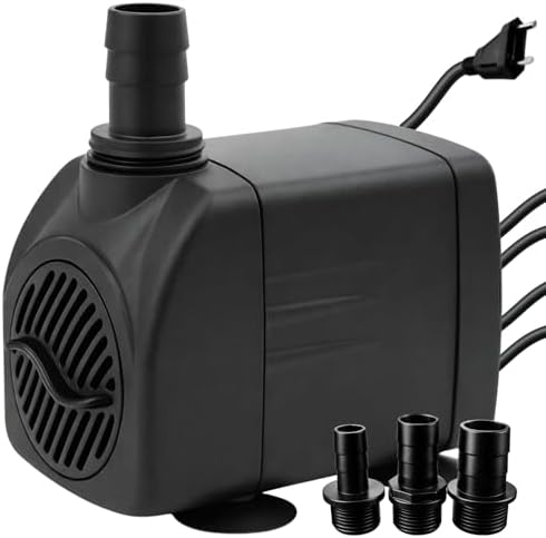 Bomba Submersa 2000L/h 2m Lagos Recalque Fontes Aquário...