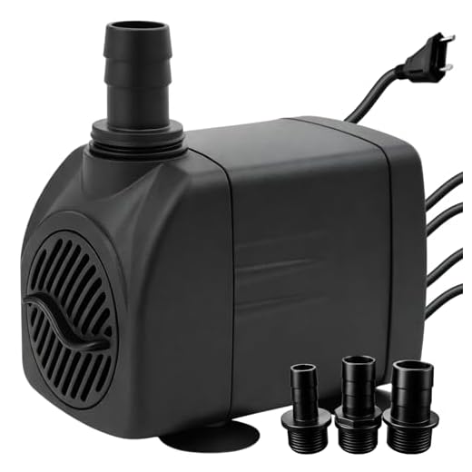 Bomba Submersa 2000L/h 2m Lagos Recalque Fontes Aquários Cascata Chafariz Motor Água Doce Salgada Marinho Fonte Hidroponia Aquaponia (110, Volts)