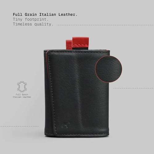 Image of The Frenchie Co. - Speed Wallet Mini - Italian leather card sleeve - RFID blocking slim magnetic quick-access design - Holds up to 12 cards and 15 bills for one-handed use
