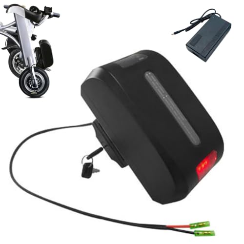 Batería de tija de sillín de 36V 15Ah con cargador para motor de bicicleta eléctrica