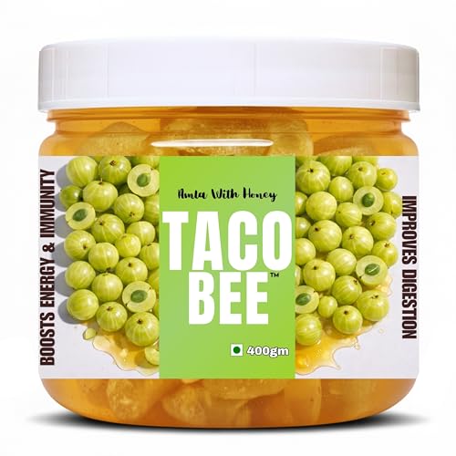 Image of Taco Bee Amla With Honey | Premium | Sweet And Healthy | Rich In Antioxidants | Immunity & Energy Booster | Pure And Natural | Organic Honey | Amla Mixed Honey (400 Gm)