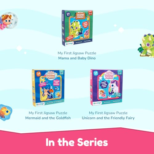 Image of Bloomingo Puzzle Kit - My First Jigsaw Puzzle - Unicorn & The Friendly Fairy - Jigsaw Puzzle for Kids (2-4 Years) 20+ Jigsaw Pieces