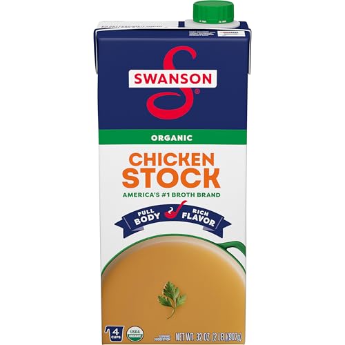 Swanson Organic Free-Range Chicken Stock, 32 oz. Carton