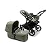 Bugaboo Donkey 5 Mono, Convertibile in un Passeggino Doppio Affiancato, Design Migliorato, Seduta Reversibile, Guida a una Mano e Archiviazione Espandibile, Nero/Forest Green