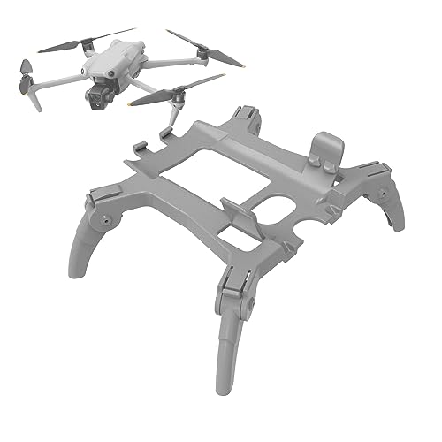 Kimyoaee Landing Gear Leg for DJI Air 3S RC Camera Drone Accessories Foldable Height Extender Extensions Support Gimbal Bracket (Grey)