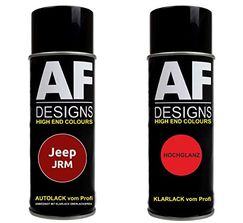 Auto Vernice Spray Set per Jeep JRM Redline PerlBase Trasparente 2x400ml con vernice spray trasparente