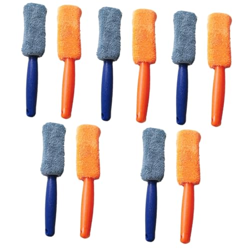 GLEAVI 5 Juegos Cepillo De Lavado Detallado Gel Limpiador De Ruedas Asiento Car Cleaning Brush Car Accessories Cepillo para Coche Cepillo De Rueda para Detallar Autos Fibra 2 Piezas * 5