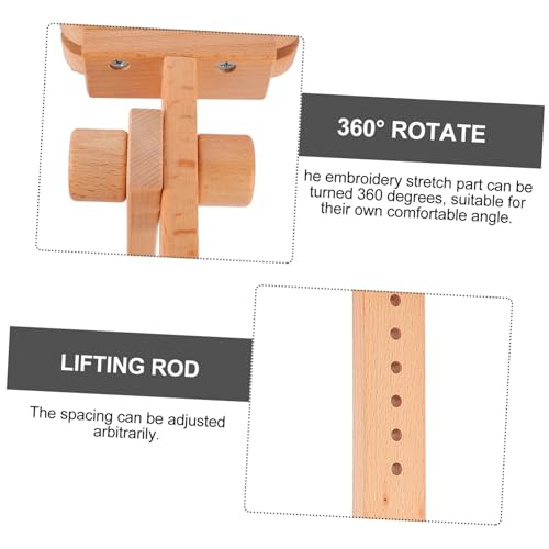 Support de table bois pour broderie réglable pour éviter le mal de dos - 4
