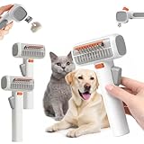 2-in-1 Pet Self-Detangling & Grooming Comb - Cats & Dog Dematting Brush & Undercoat Rake, Gentle Undercoat Rake & Brush for Long or Short Hair, Removes Mats, Tangles & Loose Fur, Ultimate Care (2Pcs)