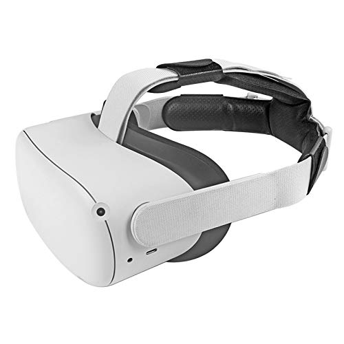 PU lederen hoofdbandpad voor Oculus Quest 2,VR accessoires verminderen hoofddruk comfortabele zachte schuimpad (zwart) - Image 6